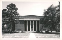Georgetown College Gymnasium, Classical Facade with Columns Postcard