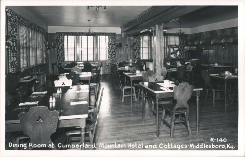 Dining Room at Cumberland Mountain Hotel and Cottages Middlesboro Kentucky