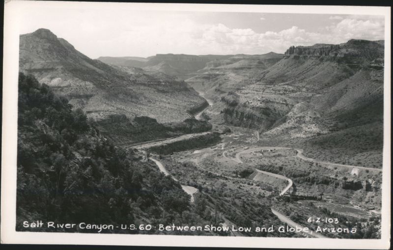 Salt River Canyon - U.S. 60 - Between Show Low and Globe Arizona