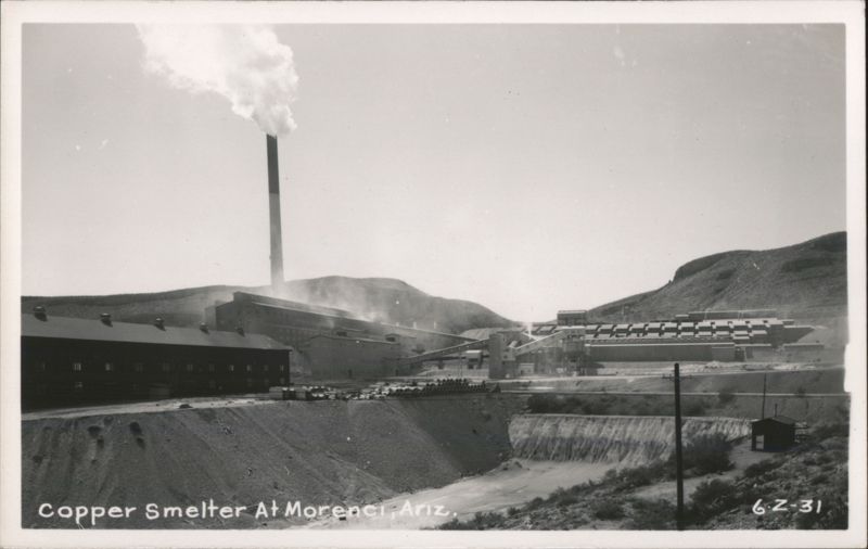 Copper Smelter at Morenci, Arizona
