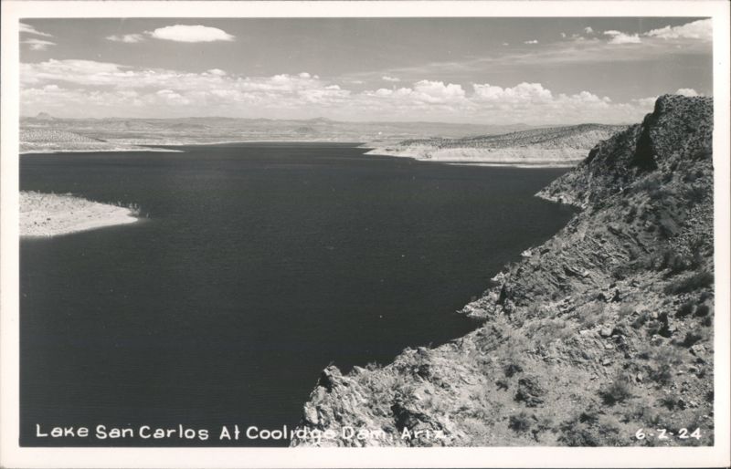 Lake San Carlos At Coolidge Dam Peridot Arizona
