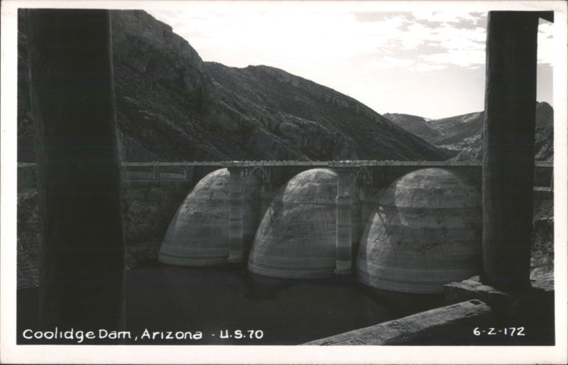 Coolidge Dam, Arizona on U.S. 70 Peridot
