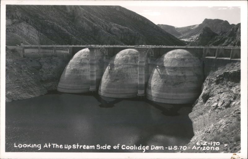 Upstream Side of Coolidge Dam, U.S. 70 Peridot Arizona