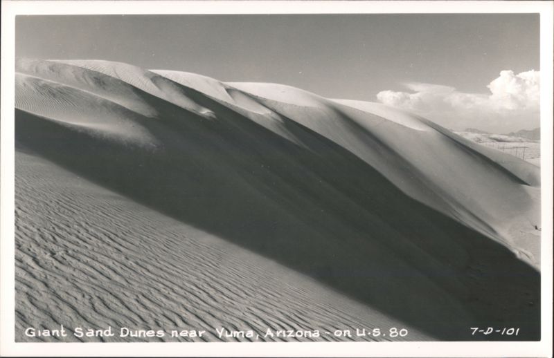 Giant Sand Dunes near Yuma, Arizona on U.S. 80