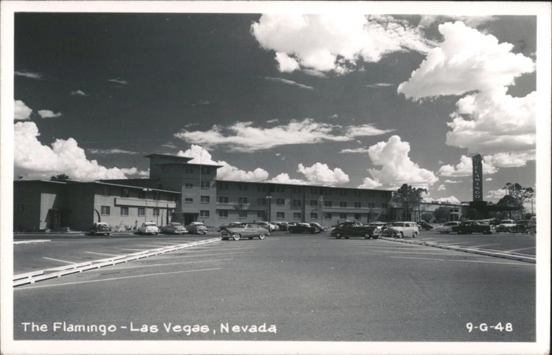 The Flamingo Hotel and Parking Lot Las Vegas Nevada