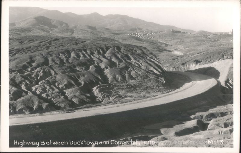 Highway Between Ducktown and Copperhill Ducktown, Copperhill Tennessee