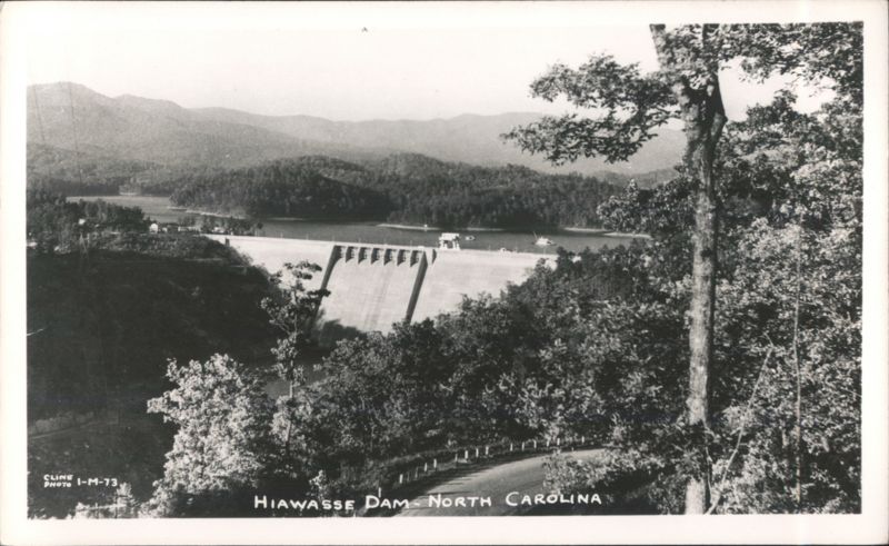 Hiawassee Dam, scenic view with lake and mountains Murphy North Carolina