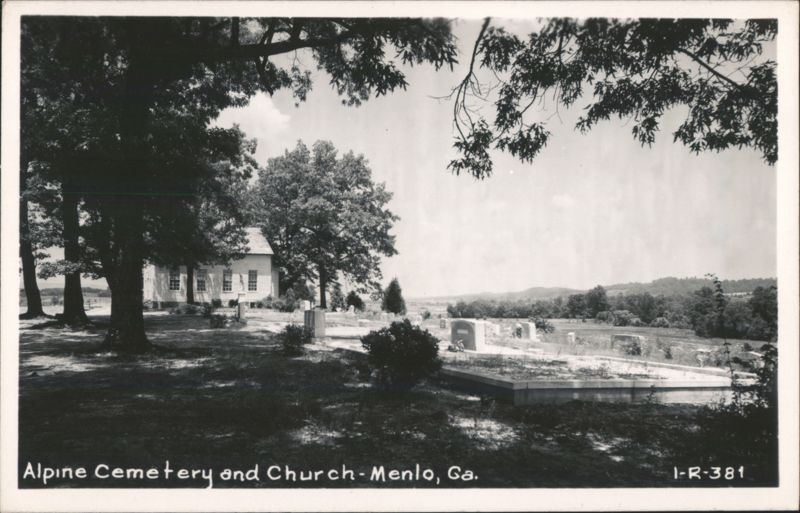 Alpine Cemetery and Church Menlo Georgia