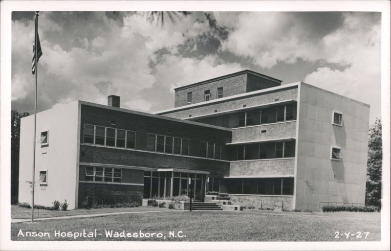 Anson Hospital Building Exterior View Wadesboro North Carolina