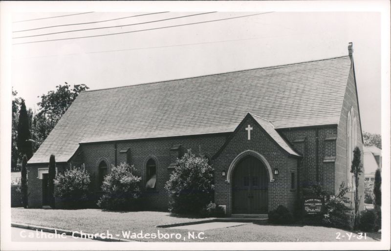 Sacred Heart Catholic Church, Wadesboro, NC North Carolina