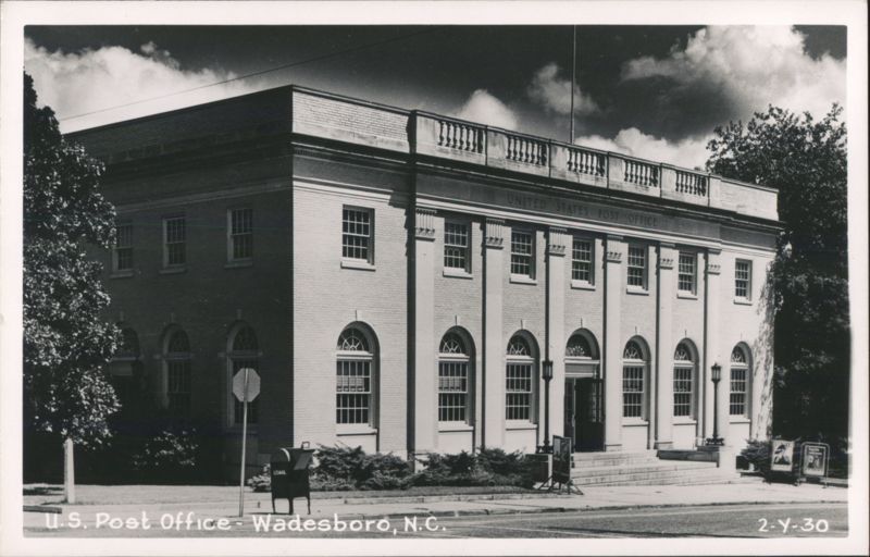 U.S. Post Office Building, Wadesboro, NC North Carolina