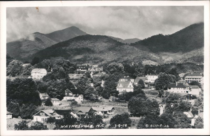 Panoramic View of Waynesville, NC Mountain Town North Carolina