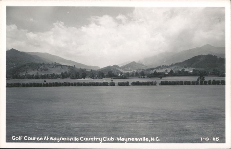 Golf Course At Waynesville Country Club North Carolina