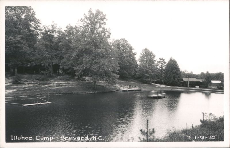 Illahee Camp Lake View with Docks and Buildings Brevard North Carolina