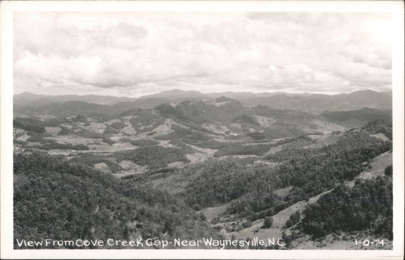 View From Cove Creek Gap Waynesville North Carolina