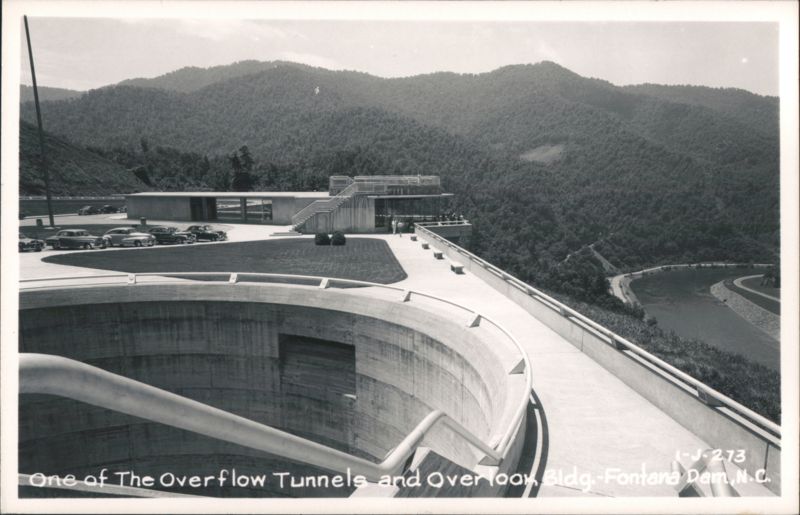 Overflow Tunnels and Overlook Building Fontana Dam North Carolina