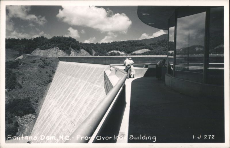 Fontana Dam from Overlook Building North Carolina