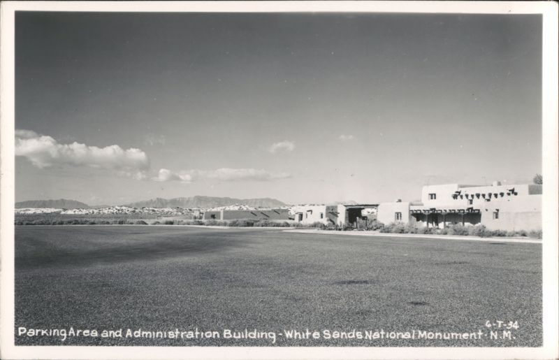 Parking Area and Administration Building - White Sands National Monument Alamogordo New Mexico