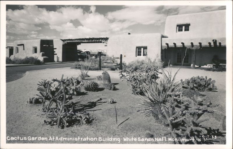 Cactus Garden At Administration Building - White Sands Nat'l. Monument Alamogordo New Mexico