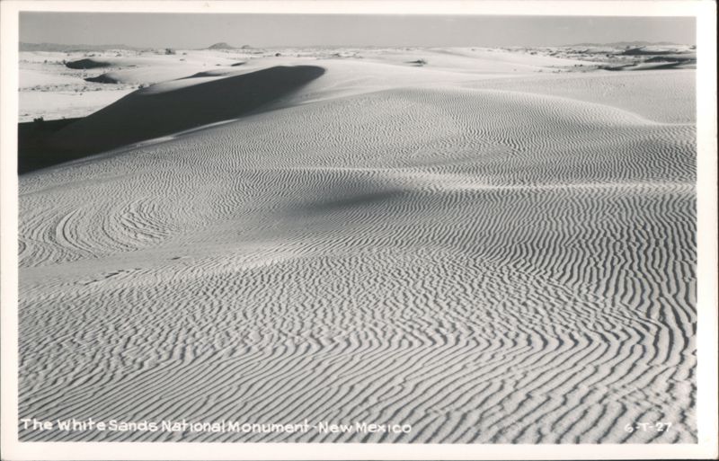 White Sands National Monument, New Mexico - Rippled Dunes Landscape Alamogordo