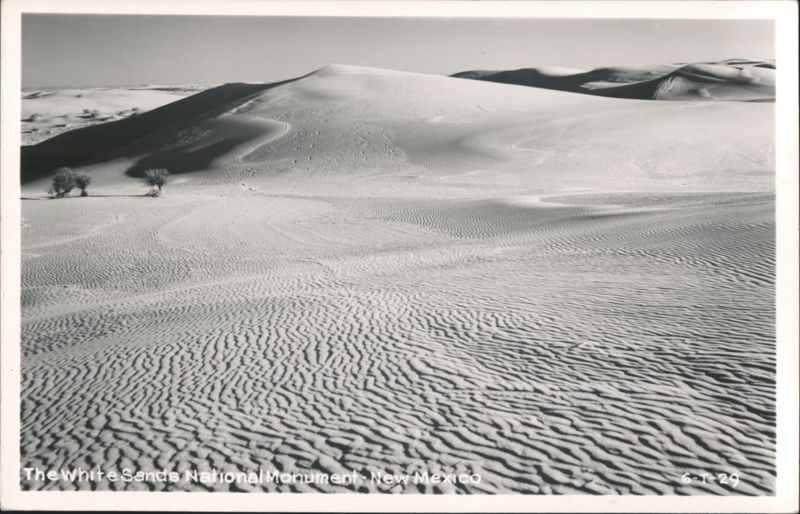 White Sands National Monument Sand Dunes Landscape Alamogordo New Mexico