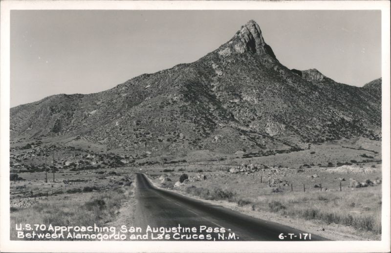 U.S. 70 Approaching San Augustine Pass Alamogordo New Mexico