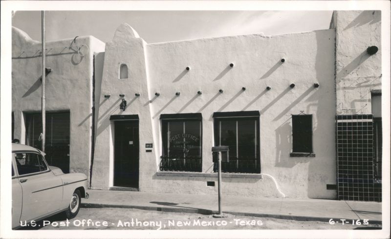 U.S. Post Office, Anthony, New Mexico - Texas