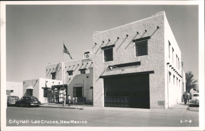 Las Cruces City Hall, Pueblo Revival Architecture New Mexico