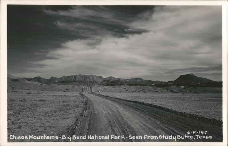 Chisos Mountains - Big Bend National Park - Seen From Study Butte Texas