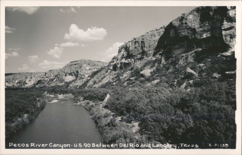Pecos River Canyon - U.S. 90 Between Del Rio and Langtry, Texas