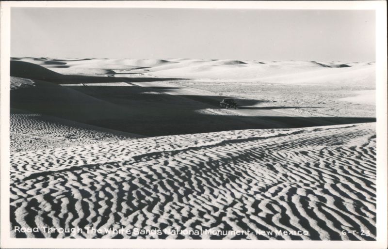 Road Through The White Sands National Monument Alamogordo New Mexico