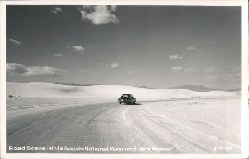 Road Scene - White Sands National Monument Alamogordo New Mexico