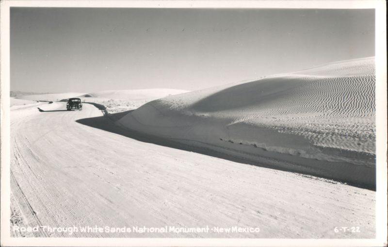 Road Through White Sands National Monument Alamogordo New Mexico