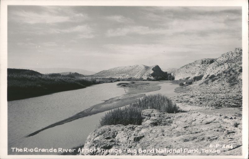 The Rio Grande River At Hot Springs - Big Bend National Park Texas