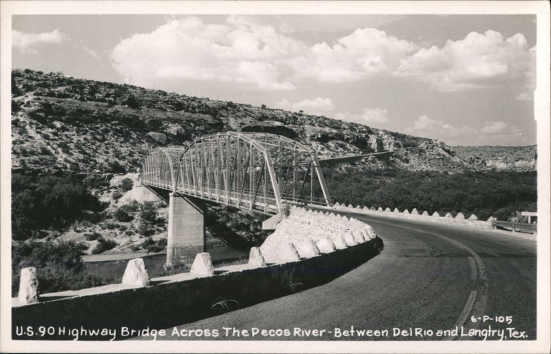U.S. 90 Bridge Across the Pecos River Del Rio Texas