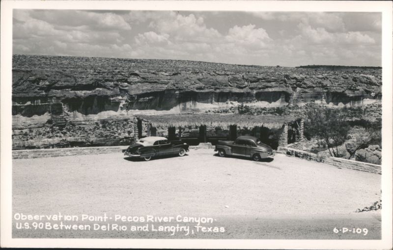 Observation Point - Pecos River Canyon, U.S. 90 Between Del Rio and Langtry Texas