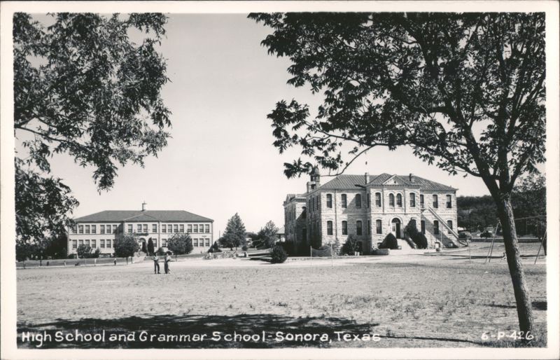 High School and Grammar School Buildings Sonora Texas