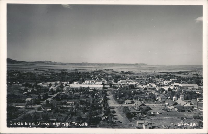 Birds Eye View of Alpine Texas