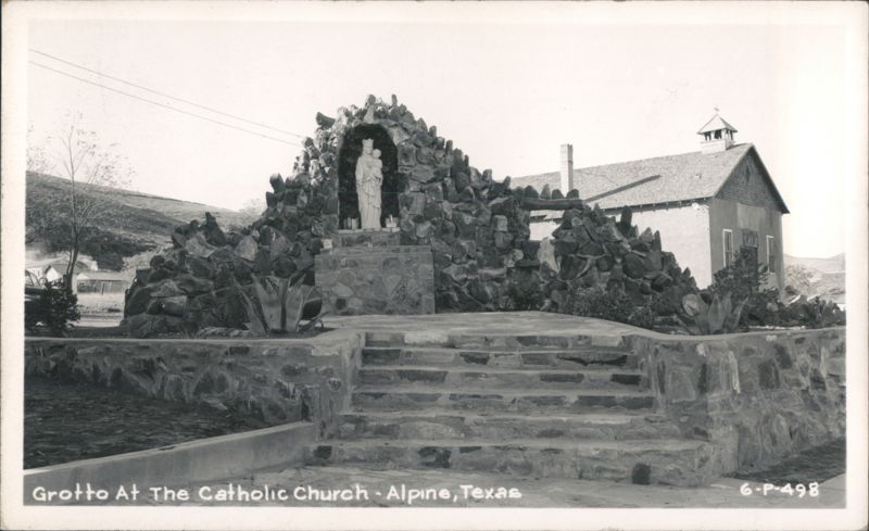 Grotto At The Catholic Church Alpine Texas