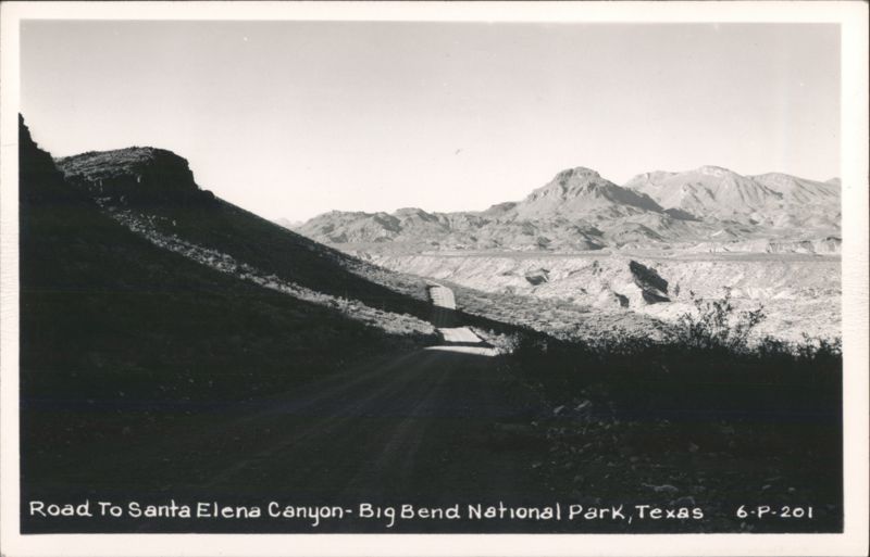 Road To Santa Elena Canyon - Big Bend National Park Texas