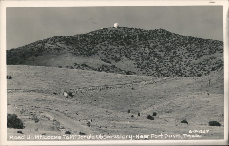 Road Up Mt. Locke To McDonald Observatory Fort Davis Texas
