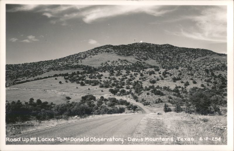 Road Up Mt. Locke-To McDonald Observatory - Davis Mountains Texas