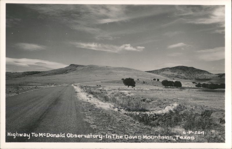 Highway To McDonald Observatory In The Davis Mountains Fort Davis Texas