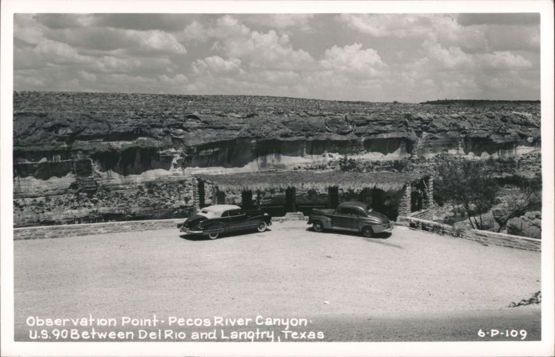 Observation Point - Pecos River Canyon, US 90 Between Del Rio and Langtry Texas