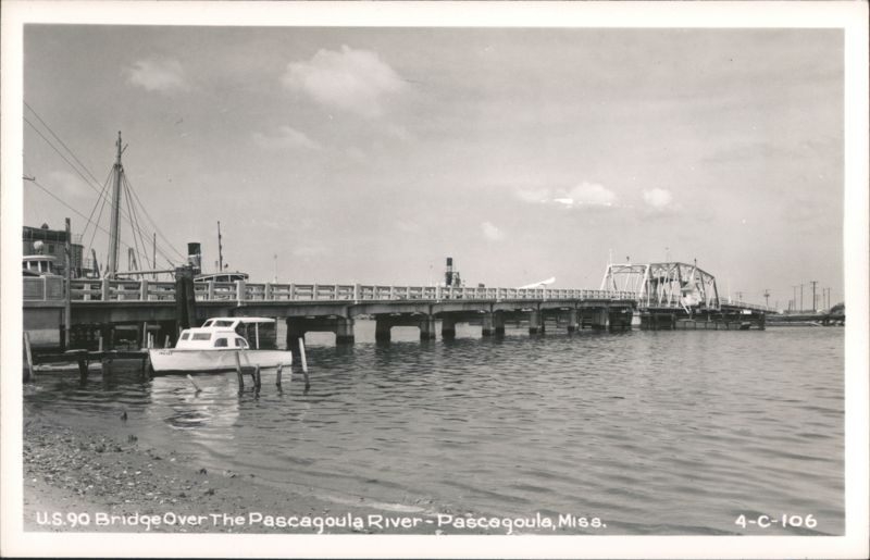 U.S. 90 Bridge Over The Pascagoula River Mississippi