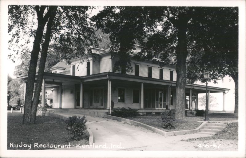 NuJoy Restaurant with Wrap-Around Porch and Driveway Kentland Indiana