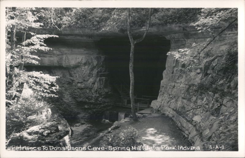 Entrance to Donaldson's Cave, Spring Mill State Park Mitchell Indiana