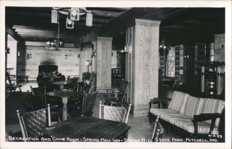 Recreation and Game Room - Spring Mill Inn, Spring Mill State Park Mitchell Indiana