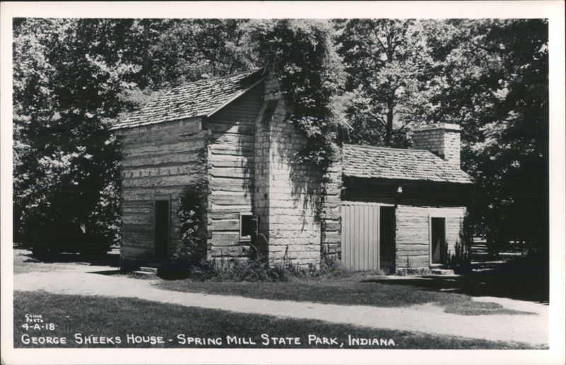 George Sheeks House - Spring Mill State Park Mitchell Indiana
