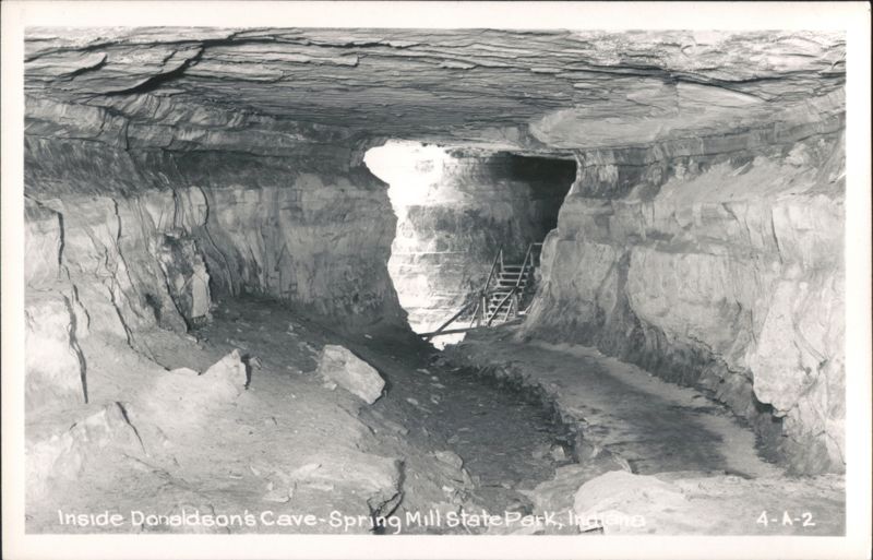 Inside Donaldson's Cave - Spring Mill State Park Mitchell Indiana